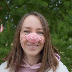 Silly gifts for husband, wife, cousin. Nose warmer pig mask.