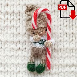 Cute gnome knitting pattern. English and Russian PDF.