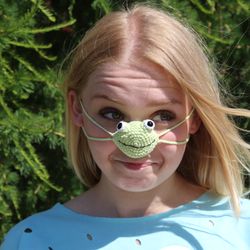 Nose warmer frog lover gifts. Cute frog and toad.