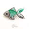 Handmade brooch fish turquoise color mint color 5.jpg