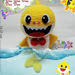 baby shark amigurumi pattern