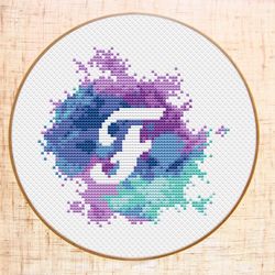 letter f cross stitch pattern modern cross stitch pdf