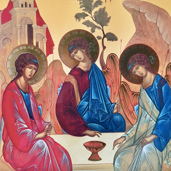 The Holy Trinity by Andrei Rublev | Gold foiled icon | Inspi | Inspire ...