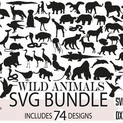 Bundle Wild Animals Svg, Animal Svg, Digital download