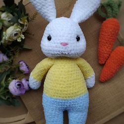 Crochet pattern Easter bunny amigurumi rabbit crochet animals pdf pattern easter decor