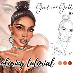 Procreate Portrait Coloring Tutorial | Beginner Artists Coloring | Procreate Skin Brushes | Face Coloring Tools and How