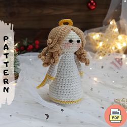 Christmas Angel Amigurumi Crochet Pattern PDF, Xmas Amigurumi DIY (ENG), Amigurumi Angel Doll Pattern Little Angel