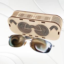 Glasses case, ready use cut design for laser mashines.
