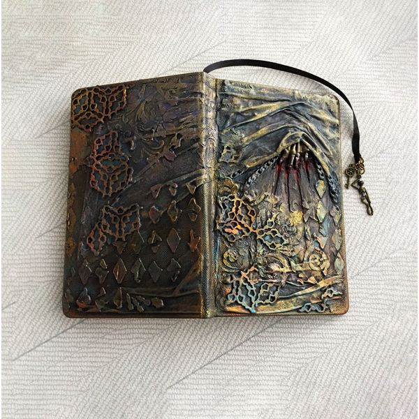 Daily Diary, Gothic notebook, Daily planner, Book of spells, Book of shadow, Gothic hollow brook,Witchcraft decor,Dark art,Grimoire journal (8).JPG