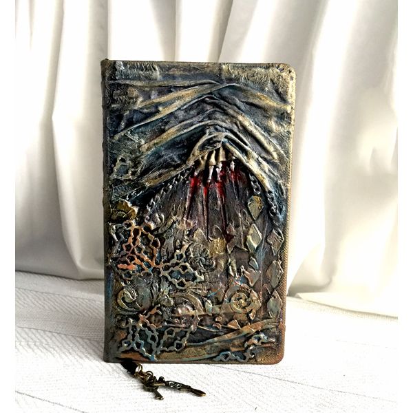 Daily Diary, Gothic notebook, Daily planner, Book of spells, Book of shadow, Gothic hollow brook,Witchcraft decor,Dark art,Grimoire journal (9).JPG