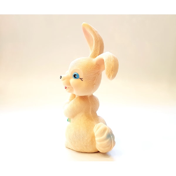 Vintage Rubber Toy Rabbit With Carrot Made in Yugoslavia 197 | Inspire ...