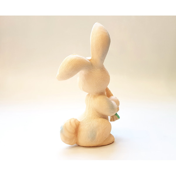 5 Vintage Rubber Toy Rabbit With Carrot Made in Yugoslavia 1970s.jpg