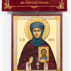 Venerable Anthusa, Abbess of Mantinea icon | Orthodox gift | free shipping from the Orthodox store