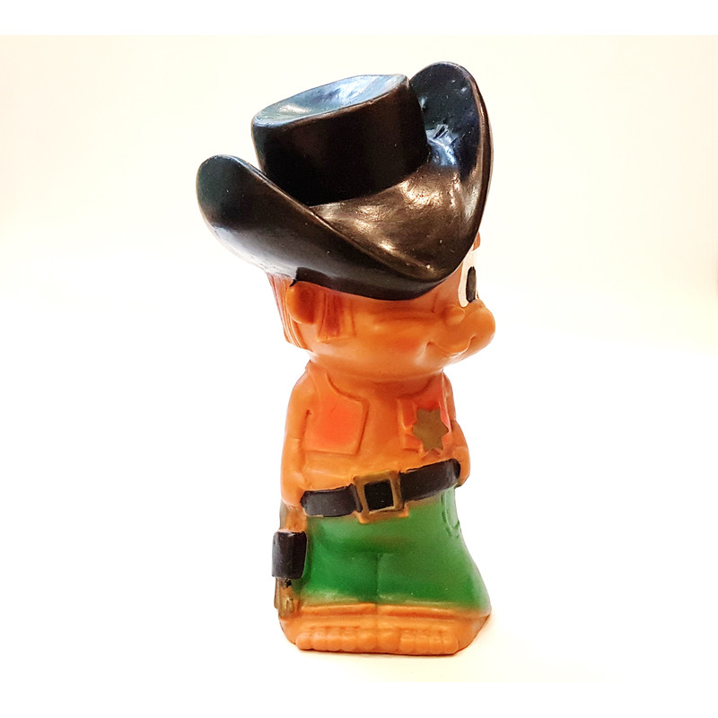 6 Vintage Rubber Toy Doll COWBOY with Squeaker Made in Yugoslavia 1970s.jpg