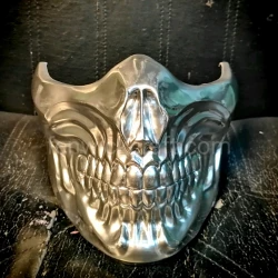 Skull Blue mask for Human jaw