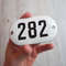 282 room number plate enamel metal