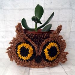 Succulent Cactus Pots, Plant Holder, Succulent Holder, pot holder, succulent holder, owl succulent holder