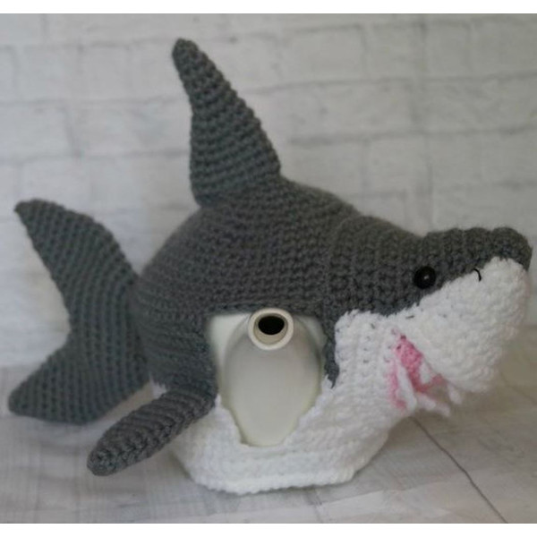 crochet Tea Cozy Shark