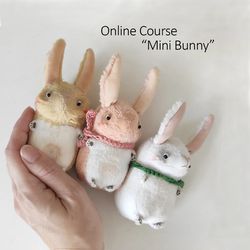 Mini Bunny Online Course - DIY Teddy Rabbit Doll
