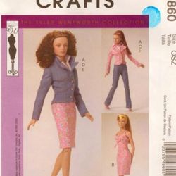 PDF Copy of the original vintage MC Calls 4860 clothing patterns for Tonner dolls and Fashion dolls size 16 inches