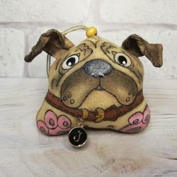 Pug ornament for pug mom