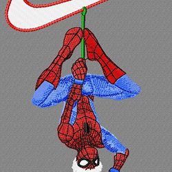 nike. spiderman. machine embroidery design. anime. cartoon spiderman. logo. digital file