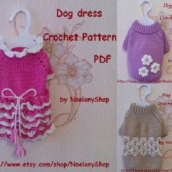 Dog sweaters 3 crochet pattern PDF