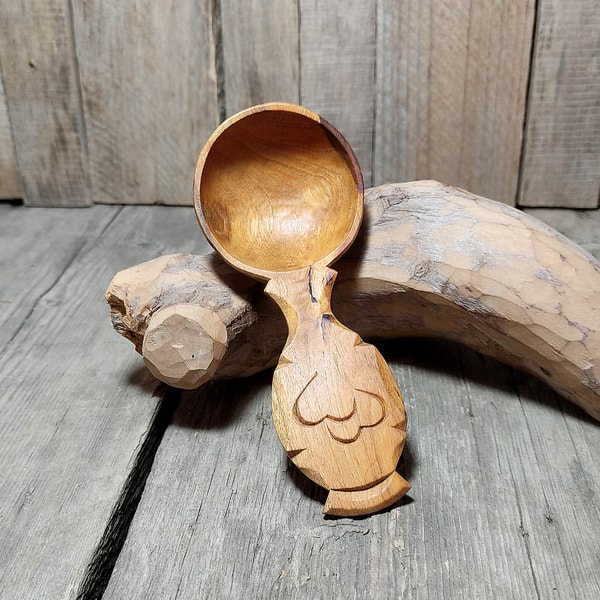 Wood spoon carving template pdf Coffee scoop carving designs | Inspire ...