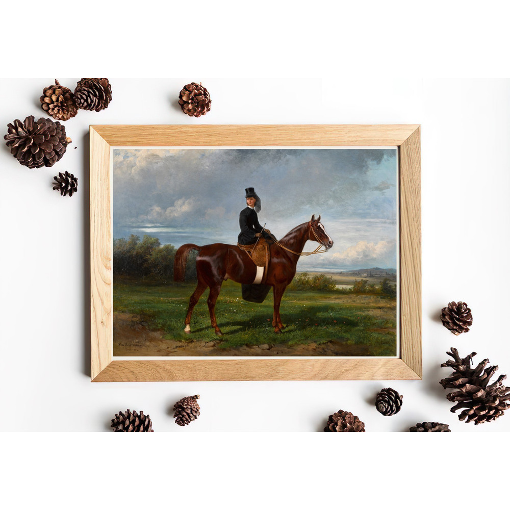 vintage Equestrian Portrait home decor.jpg