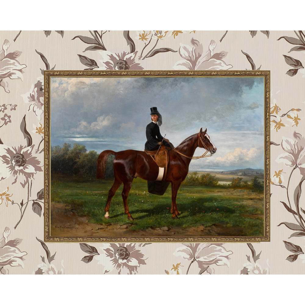 vintage Equestrian Portrait wall art (1).jpg