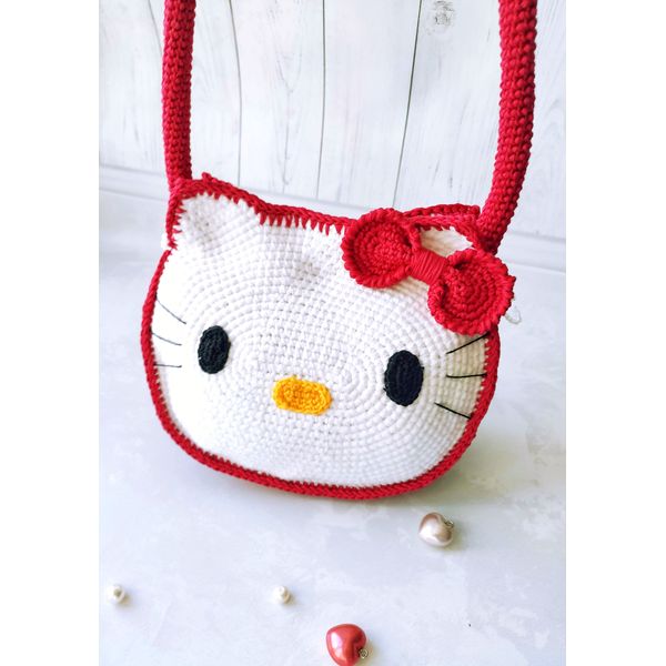 Bag for little girl CROCHET PATTERN, Electronic file, Baby gift crochet bag