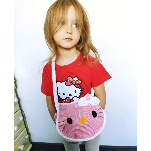 Bag for little girl, Baby gift crochet bag, bag for daughter