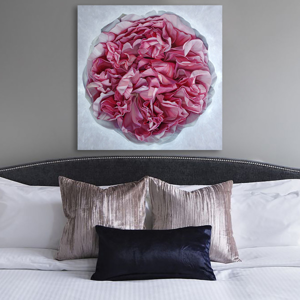 Large pink peony realistic oil painting 1.jpg