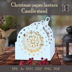 Christmas Candlestick Stencil_2/Paper Cut/SVG/DIY crafts.