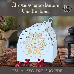 Paper lantern/Christmas Candlestick Stencil_3/Paper Cut/SVG/DIY crafts