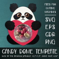 Panda Candy Dome | Paper Craft Template