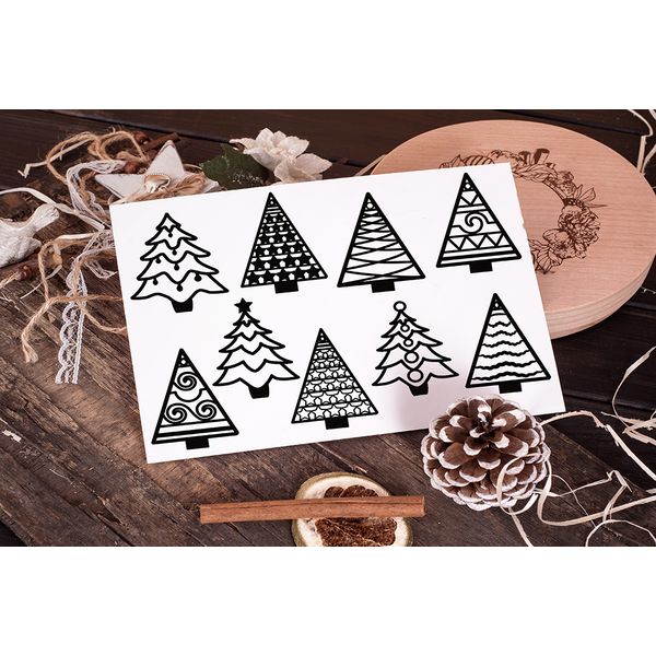 Decorative Christmas trees for cutting card.jpg