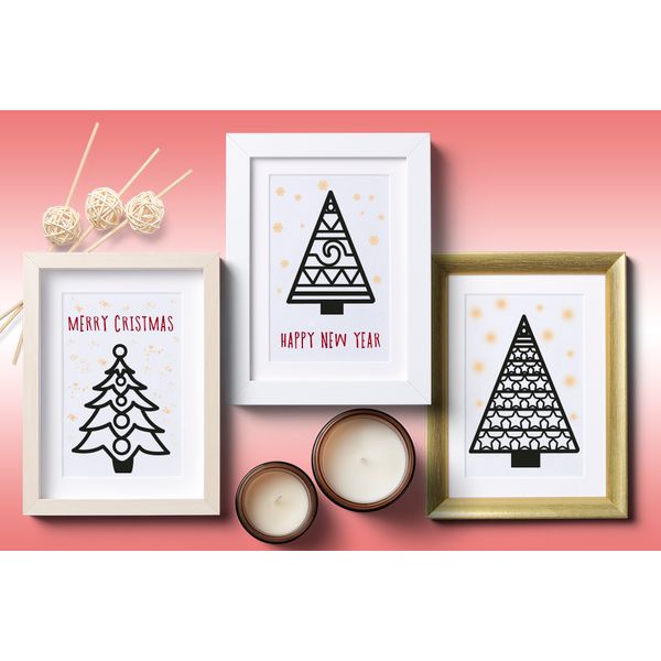 Decorative Christmas trees for cutting decorative frames.jpg
