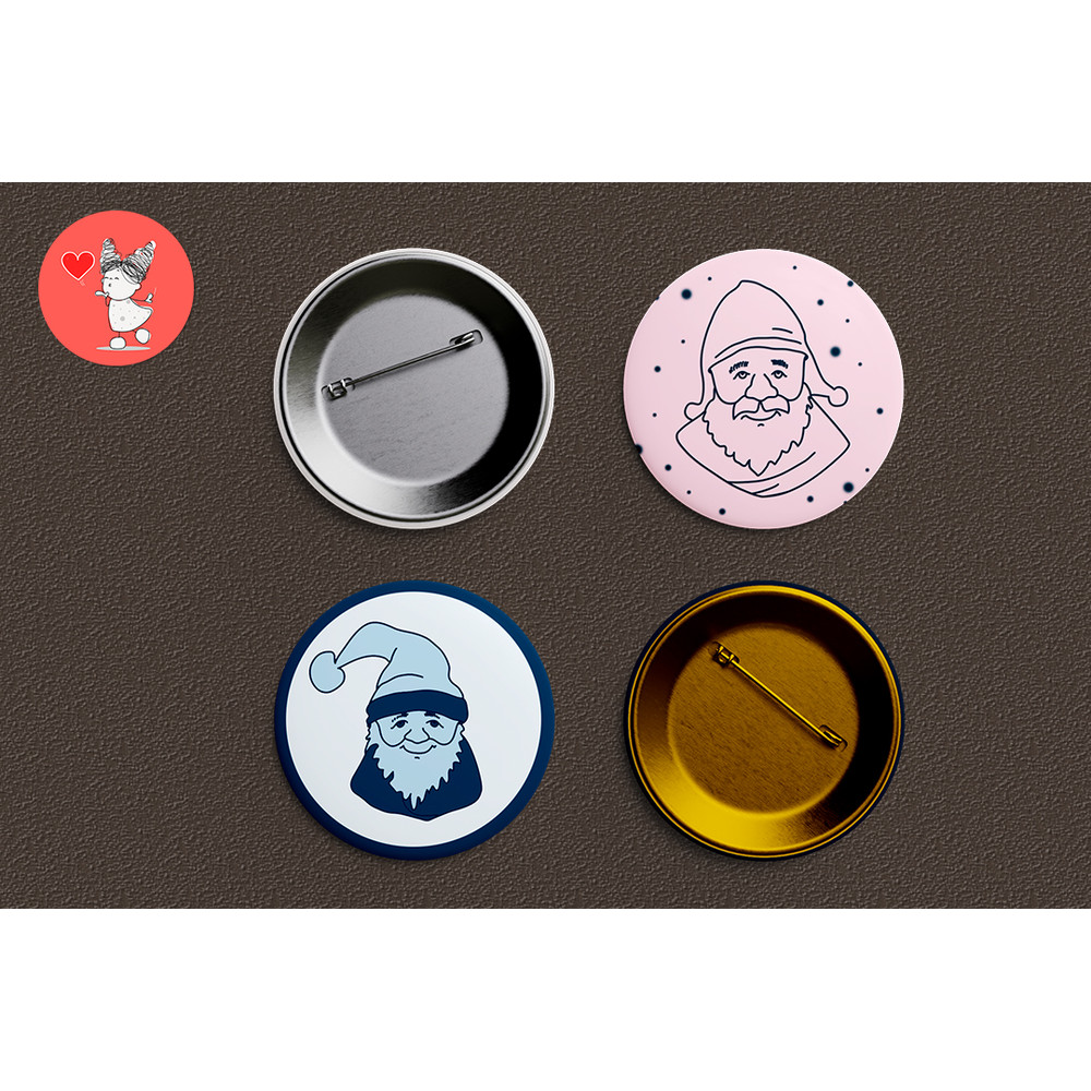 Set of Santa Clauses. Sketch icons.jpg