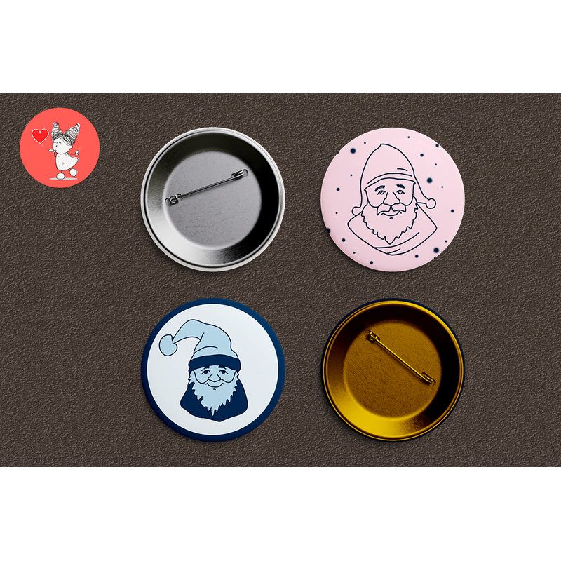 Set of Santa Clauses. Sketch icons.jpg