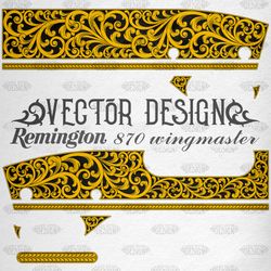 VECTOR DESIGN Remington 870 wingmaster Scrollwork 1
