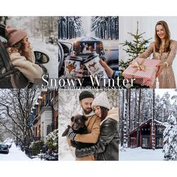 mobile lightroom presets for winter, winter presets, white snow preset, winter filters, photo filters, light presets