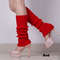 redLegwarmers Knitted Dance Ballet Fashion Knee socks Crochet leg warmers aesthetic cute.jpg