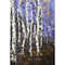 Late autumn-birch forest with fallen leaves-yellow leaves on birches-abstract birch forest-4
