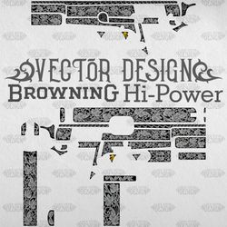 VECTOR DESIGN Browning Hi-Power Scrollwork 1