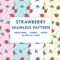 DIgital seamless patterns with strawberries