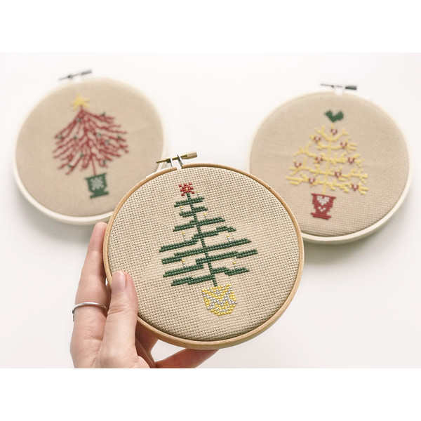 Christmas Trees Embroidery