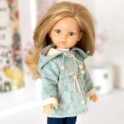 Jacket for Paola Reina doll, Minouche, Siblies doll, Corolle, Little Darling 13", doll parka, doll outerwear, doll coat