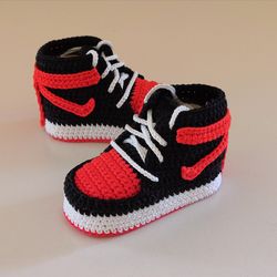 Crochet pattern baby booties, crochet baby sneakers for 3-6 months, sport basketball sneakers, newborn baby gift