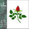 red roses machine embroidery design
